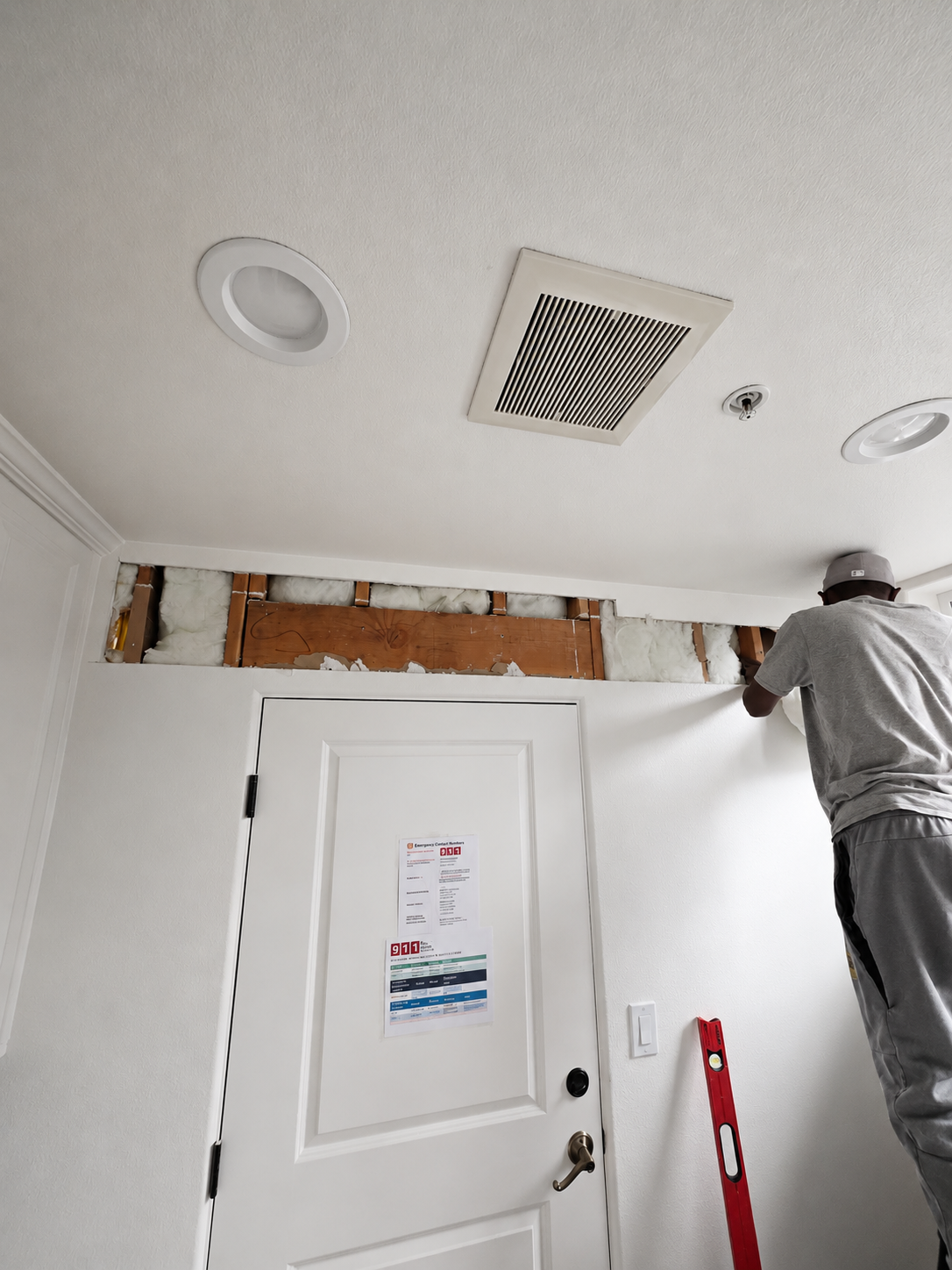 The Bay's Methodical Handyman reviewing a project blueprint